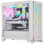 Corsair iCUE CC-9011232 4000D Airflow Tempered QL Edition Mid-Tower Gaming Case  White - Image 2